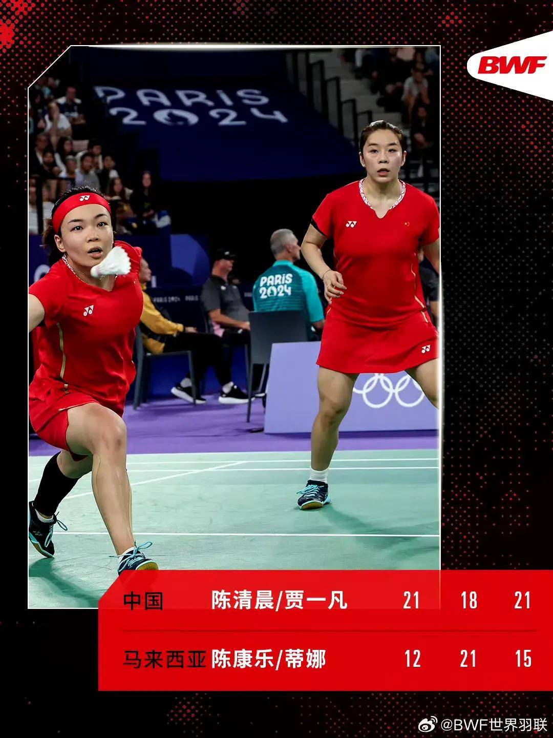 奥运羽毛球:国羽女双锁定金牌!圣坛组合横扫日本劲旅,决战凡晨