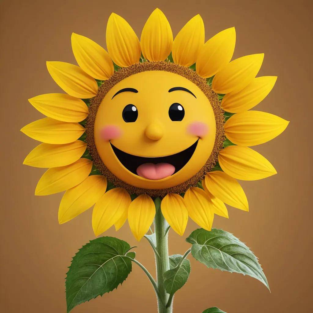 stable diffusion提示词:卡通夸张拟人,开心快乐的水果/花/食物