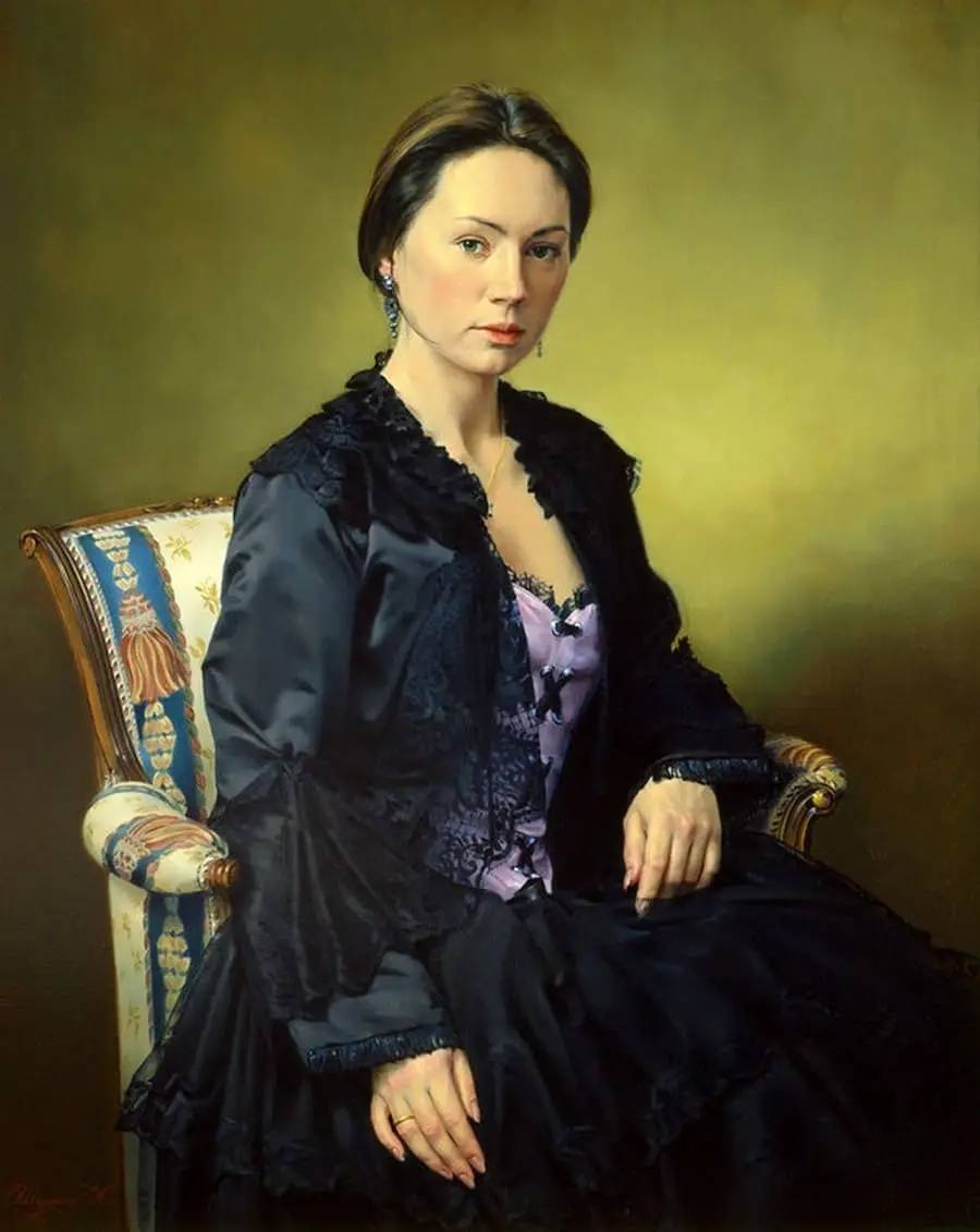 俄罗斯艺术家nikolay shurygin古典油画欣赏_作品_绘画_人物