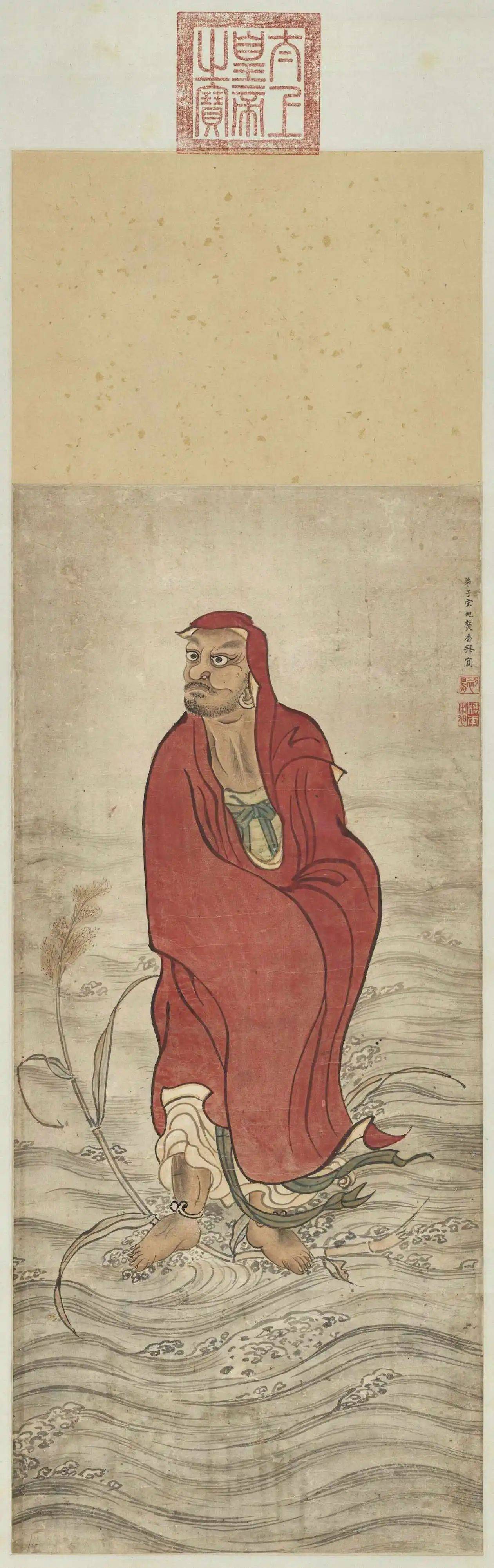 历代名家达摩图画中的禅意与力量