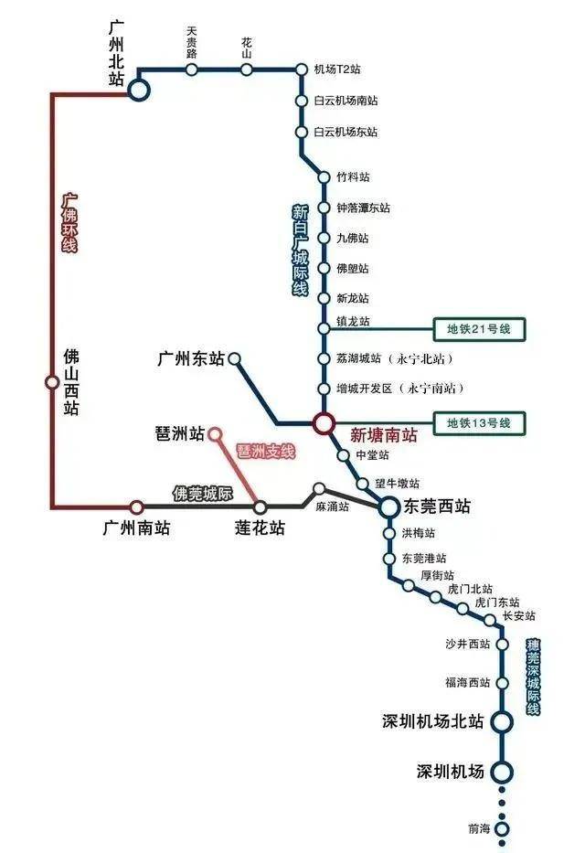 竹料站换乘双城轨,广佛环线(目前全线工程累计完成93%,预计2024年通车
