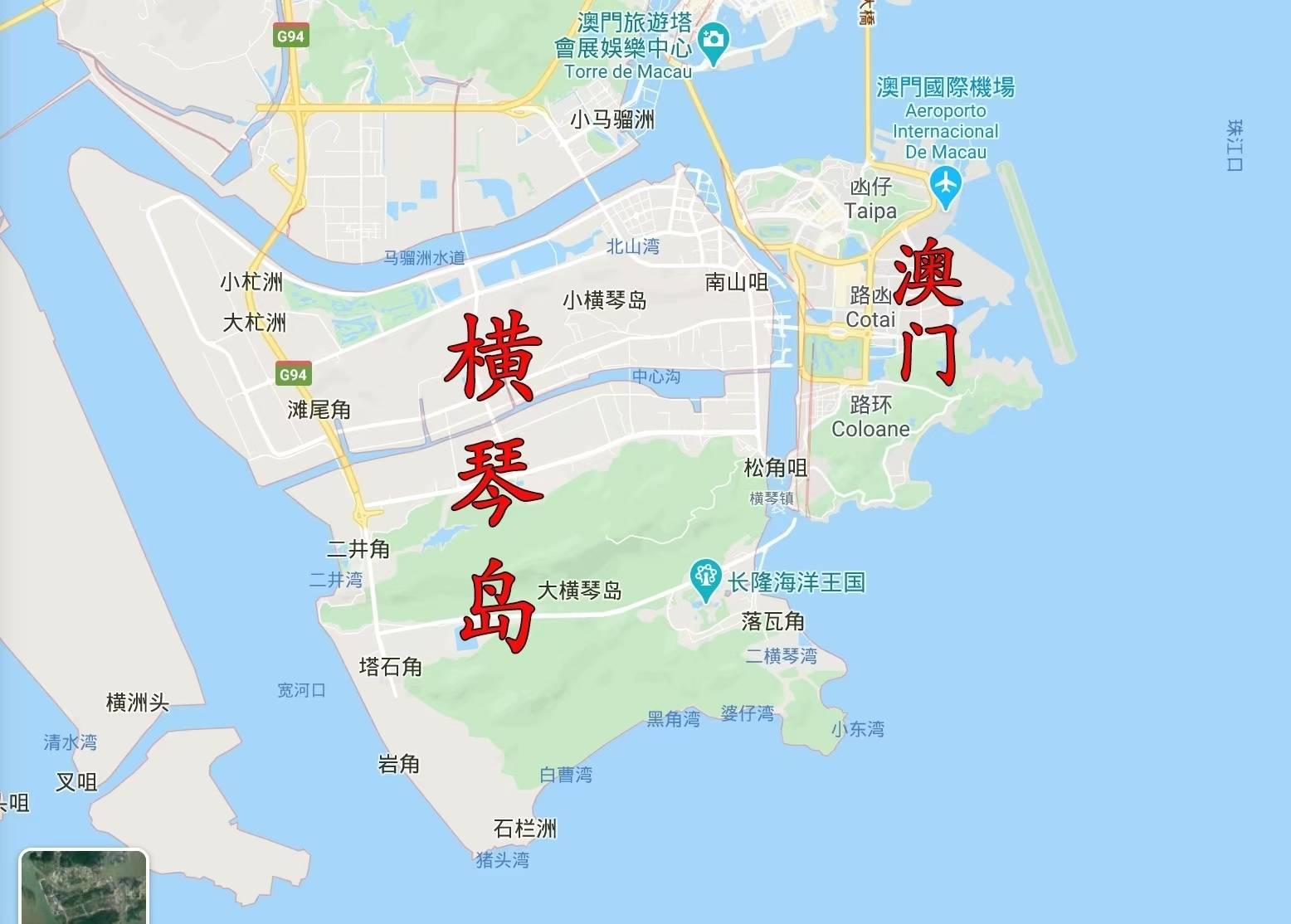 珠海前山地图图片