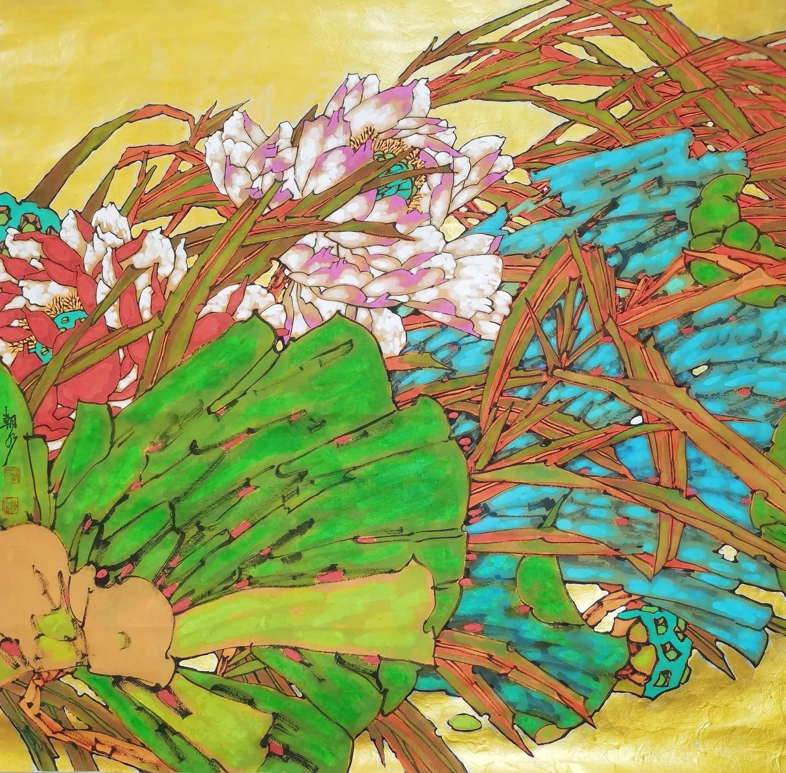 重彩画家胡朝水