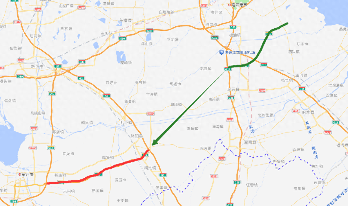 江苏滨淮高速具体线路图片