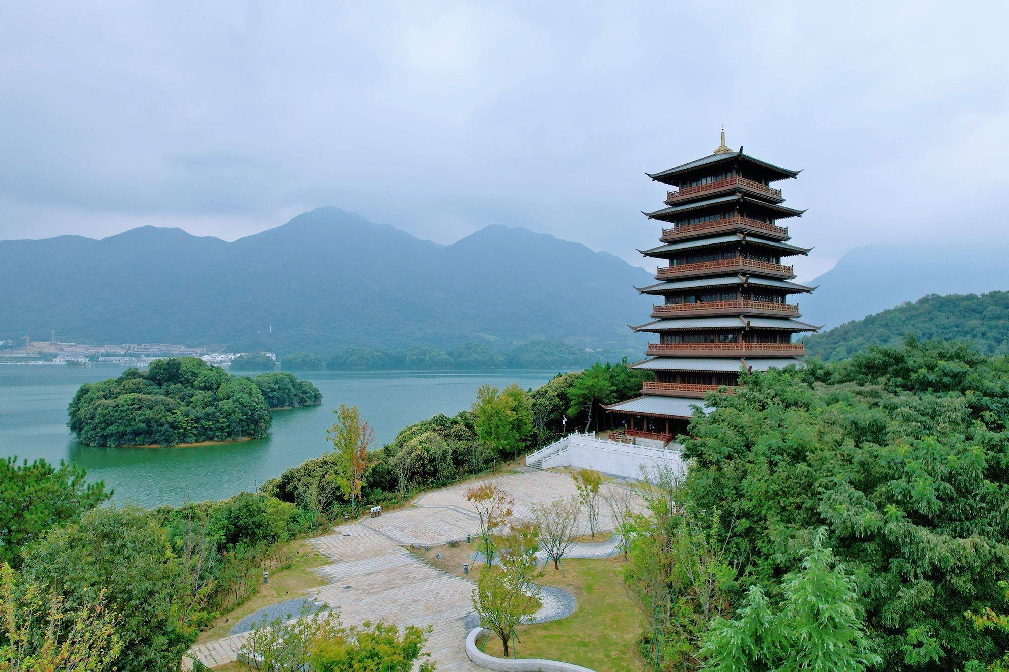 庐山西海观音岛图片