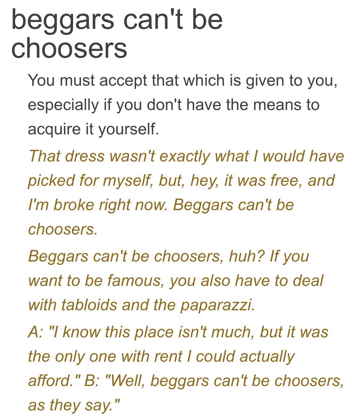 看剧学英文｜“给什么要什么，不能挑三拣四”用英文怎么说？_搜狐网