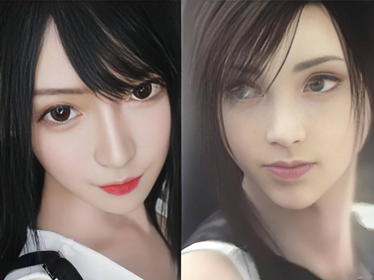 腐团儿cos蒂法二次元宅男疯狂了紫衣女神降临直播间