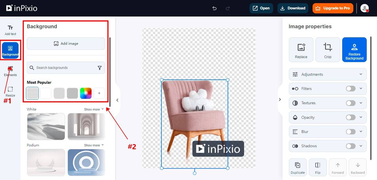 第三步,上传成功后点击右侧的【remove background】按钮,开始自动