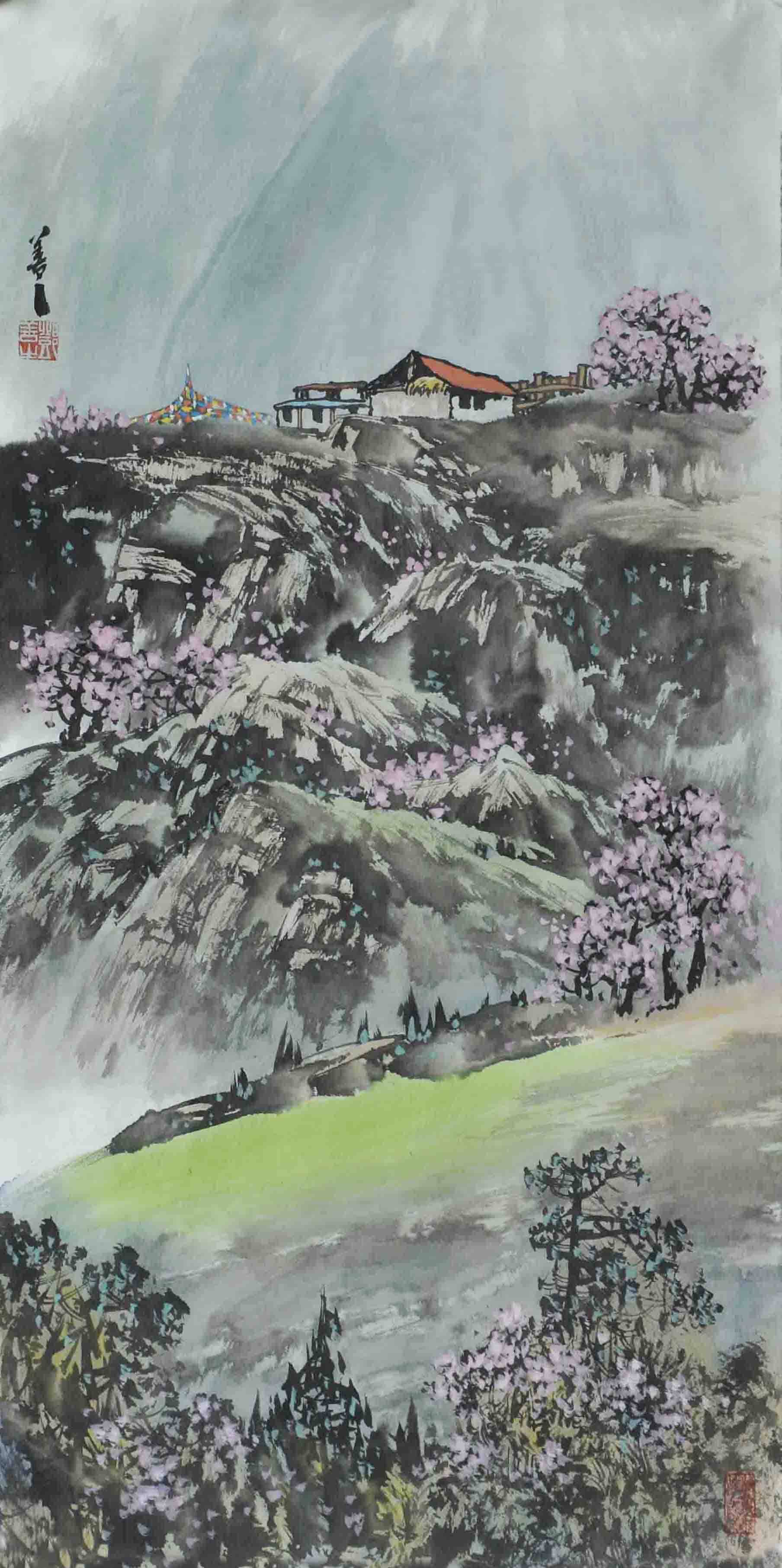 画山水的著名画家是谁图片