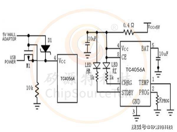 tc4056a充电电路图解释图片