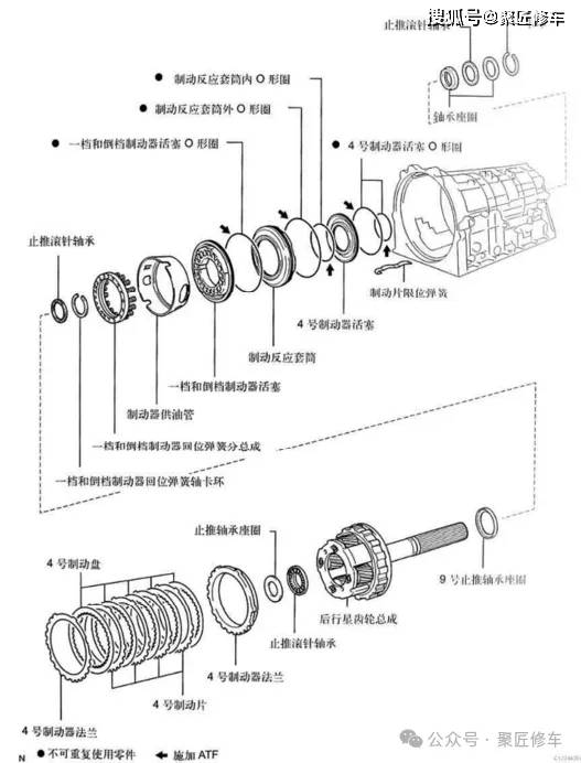 a4cf1变速箱阀体分解图图片