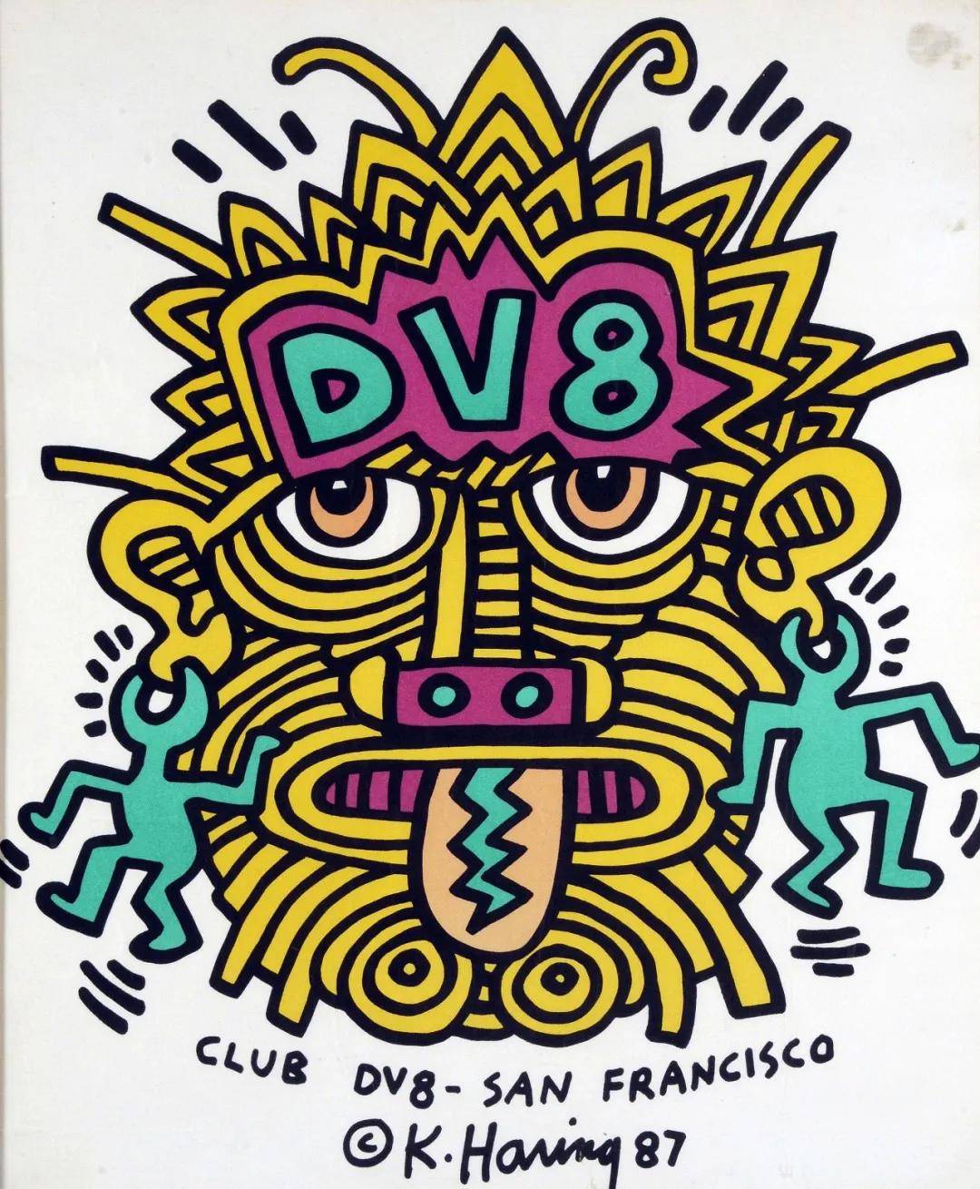 父波普艺术代表艺术家之一凯斯99哈林 keith haring_作品_创作_美国