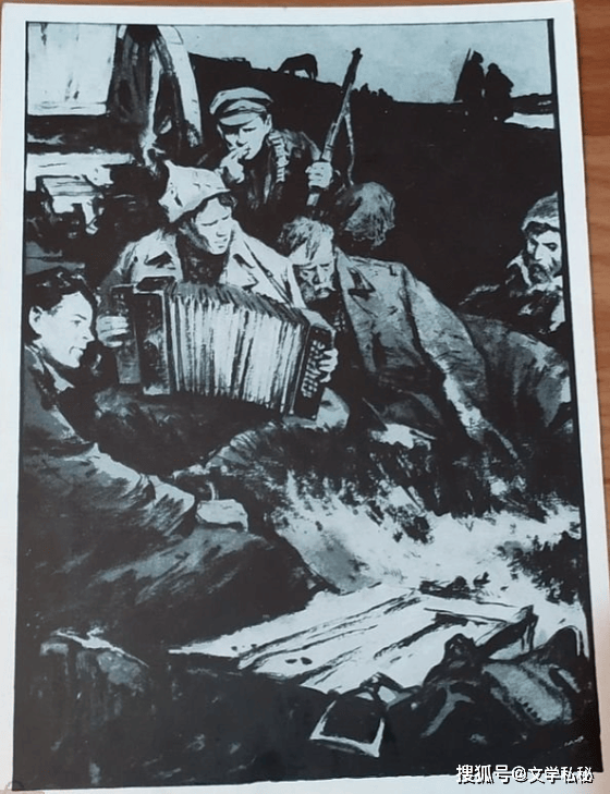 上图应该是谢廖沙参军的画面.