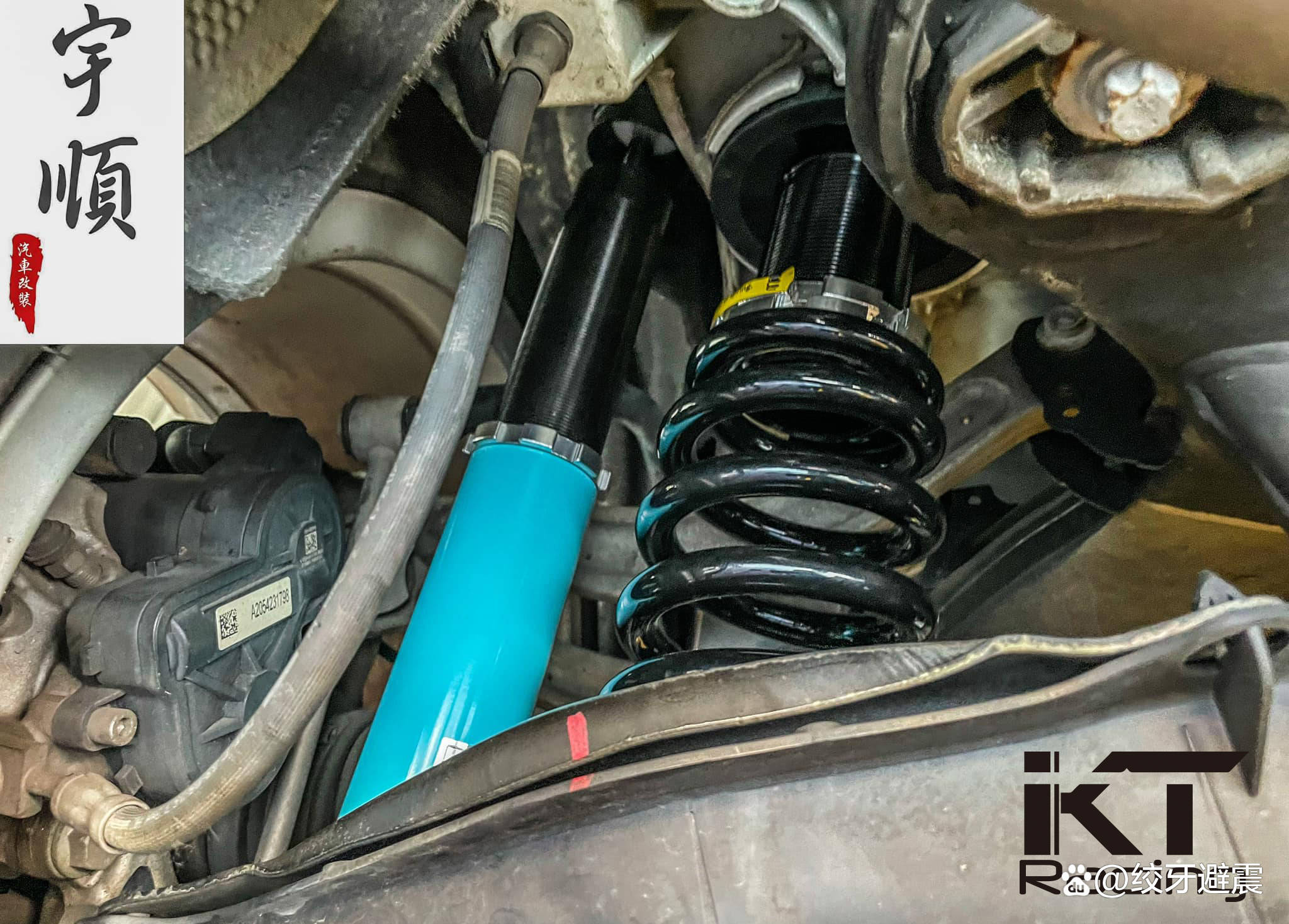 奔驰c级焕发新生:kt绞牙避震改装案例