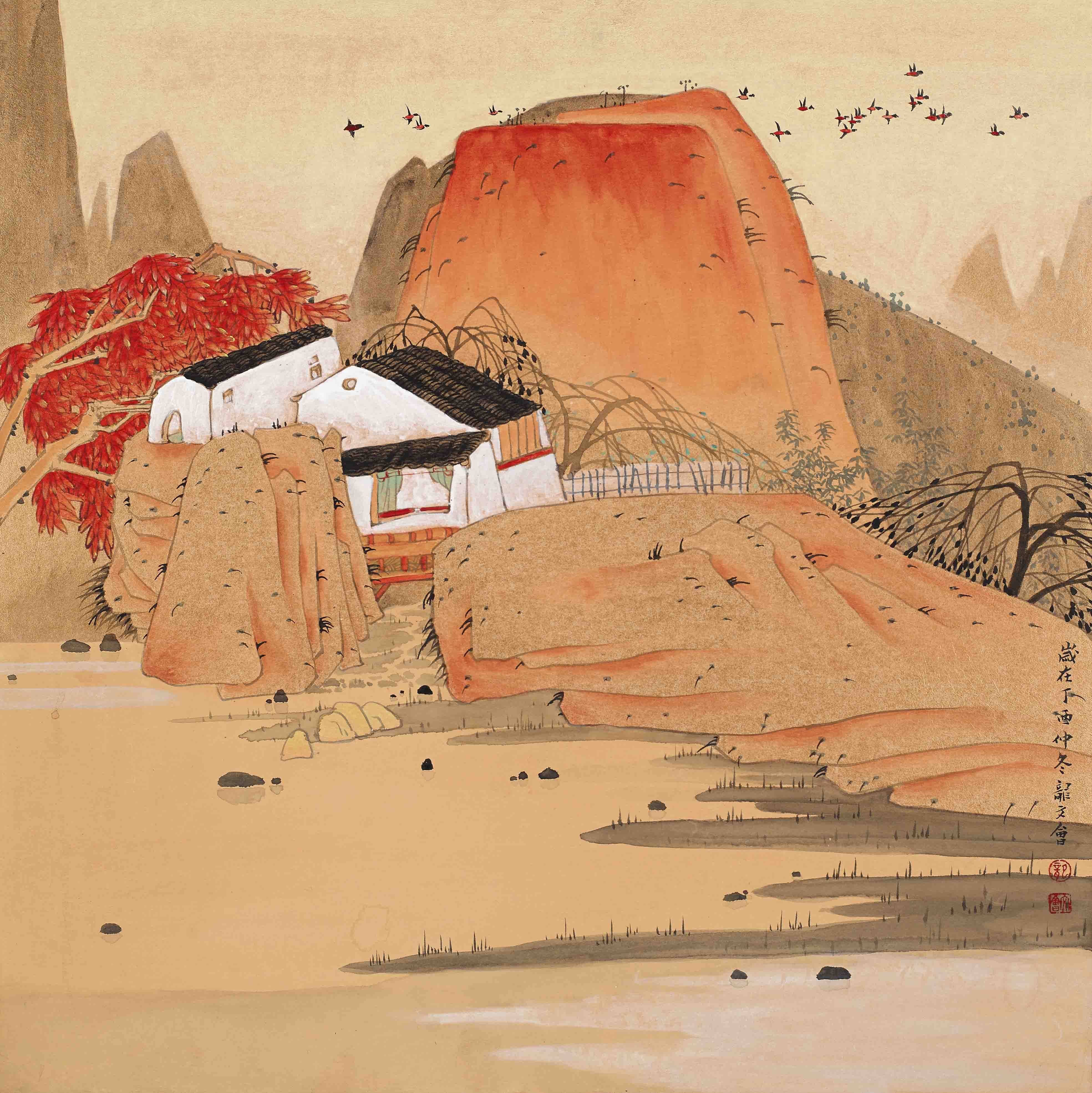 五百年一大千,千年一文会:山水篇(工笔画白菜第一人龙文会)