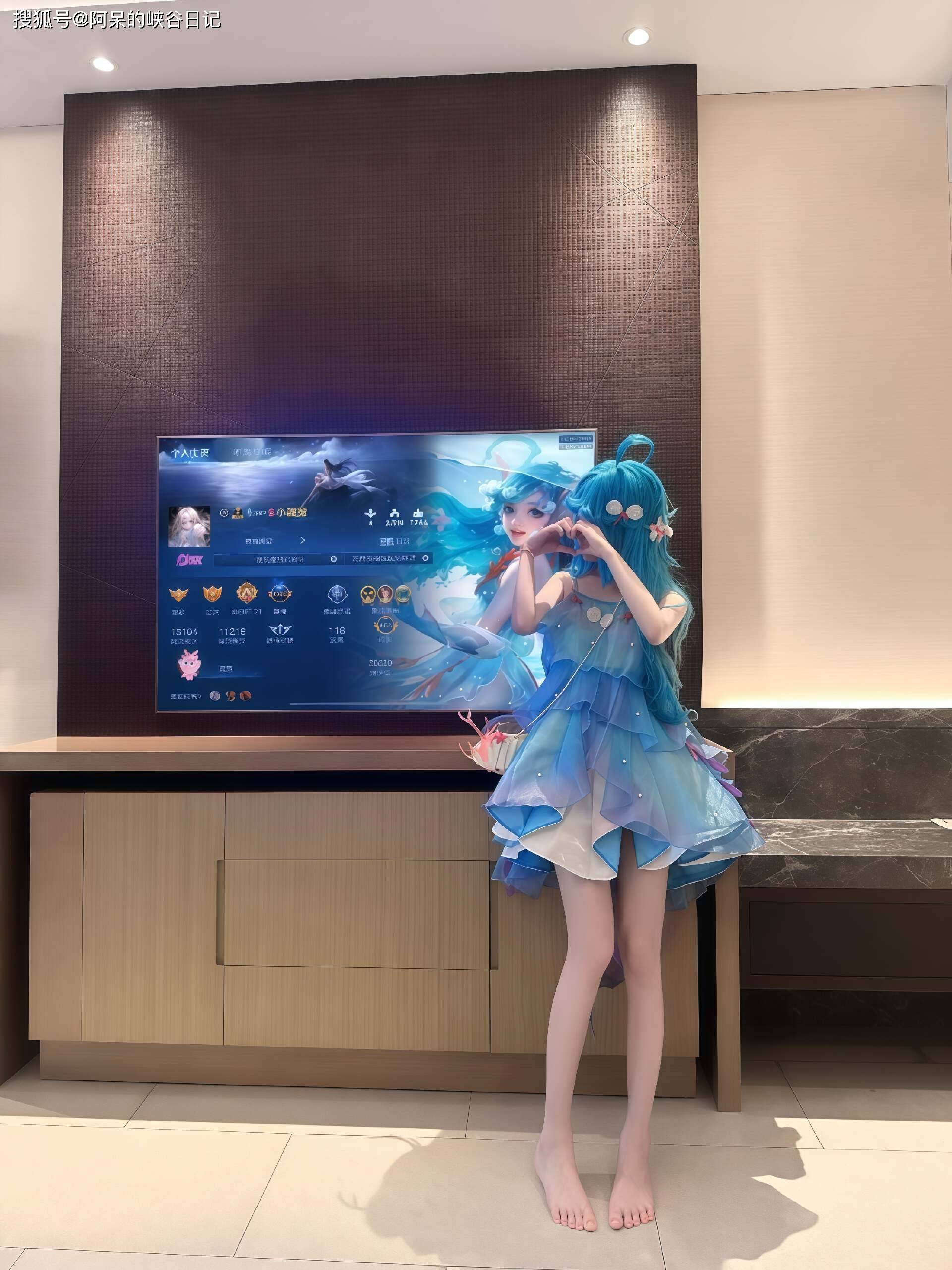 王者cos身材超好灵动可爱美少女好想养一个这样的朵莉亚