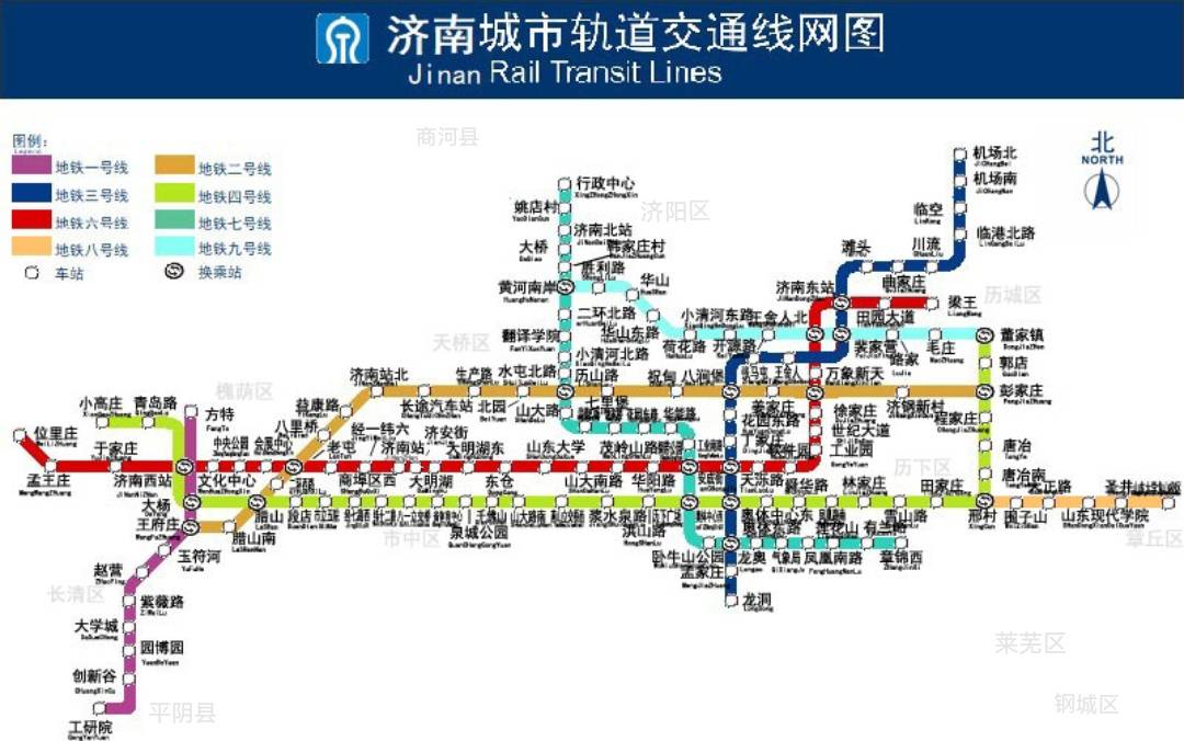 济南地铁未来线路图图片