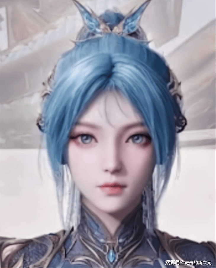王冬儿昊天锤新装曝光,蓝色短裙美翻,白丝很诱惑,将大战王秋儿_动画_武魂
