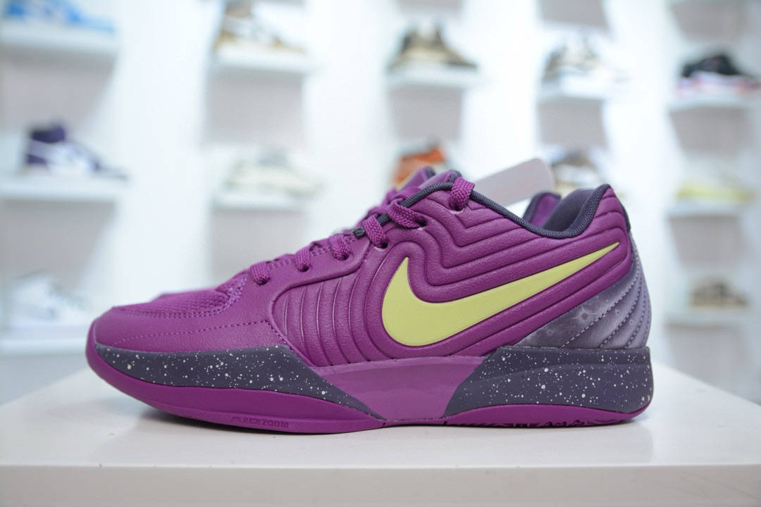 耐克Nike Ja 2 Stargazer 莫兰特二代魔幻紫纯原篮球鞋_运动_设计