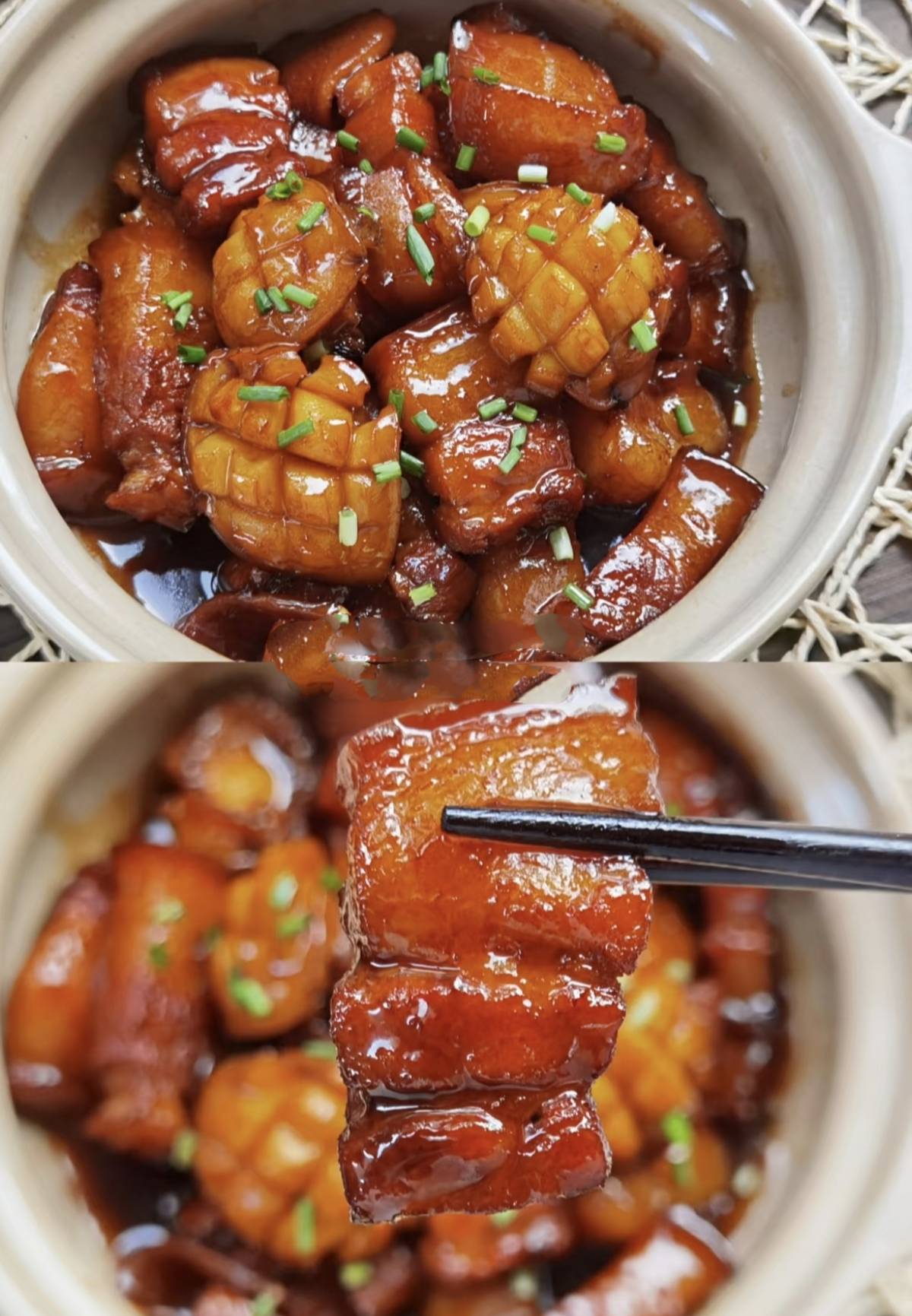 《鲍鱼红烧肉:肥而不腻,鲜美入味的家庭美食盛宴》