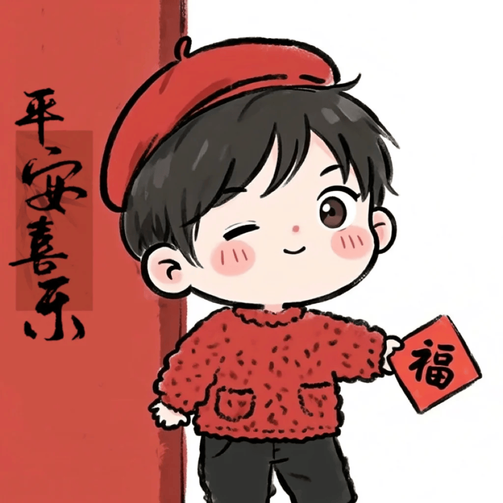 欢乐迎新!2025平安喜乐动漫头像,带来无尽的欢笑与温馨