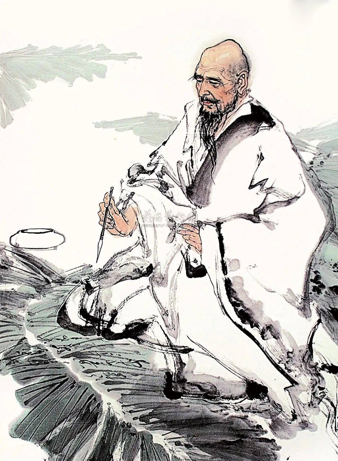 中国古代草书界有一绝配号称颠张狂素与张旭齐名的怀素以狂闻名