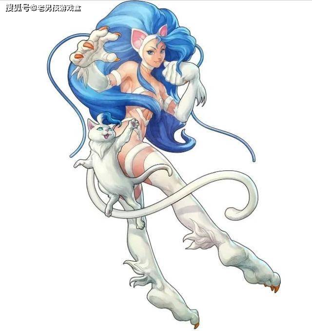 恶魔战士菲莉西亚全身裸露的猫娘角色不知是多少福瑞控的启蒙