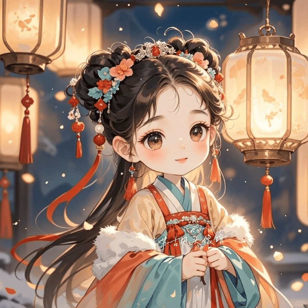 古风新气象!新年情侣头像,可爱中透着甜蜜!