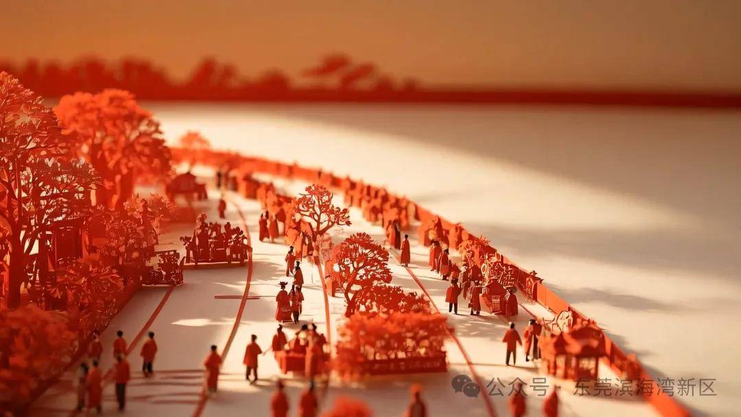 滨海湾：从地标到产业，传统剪纸中的现代画卷，AI“剪”出滨海湾新区：春节游玩新去处