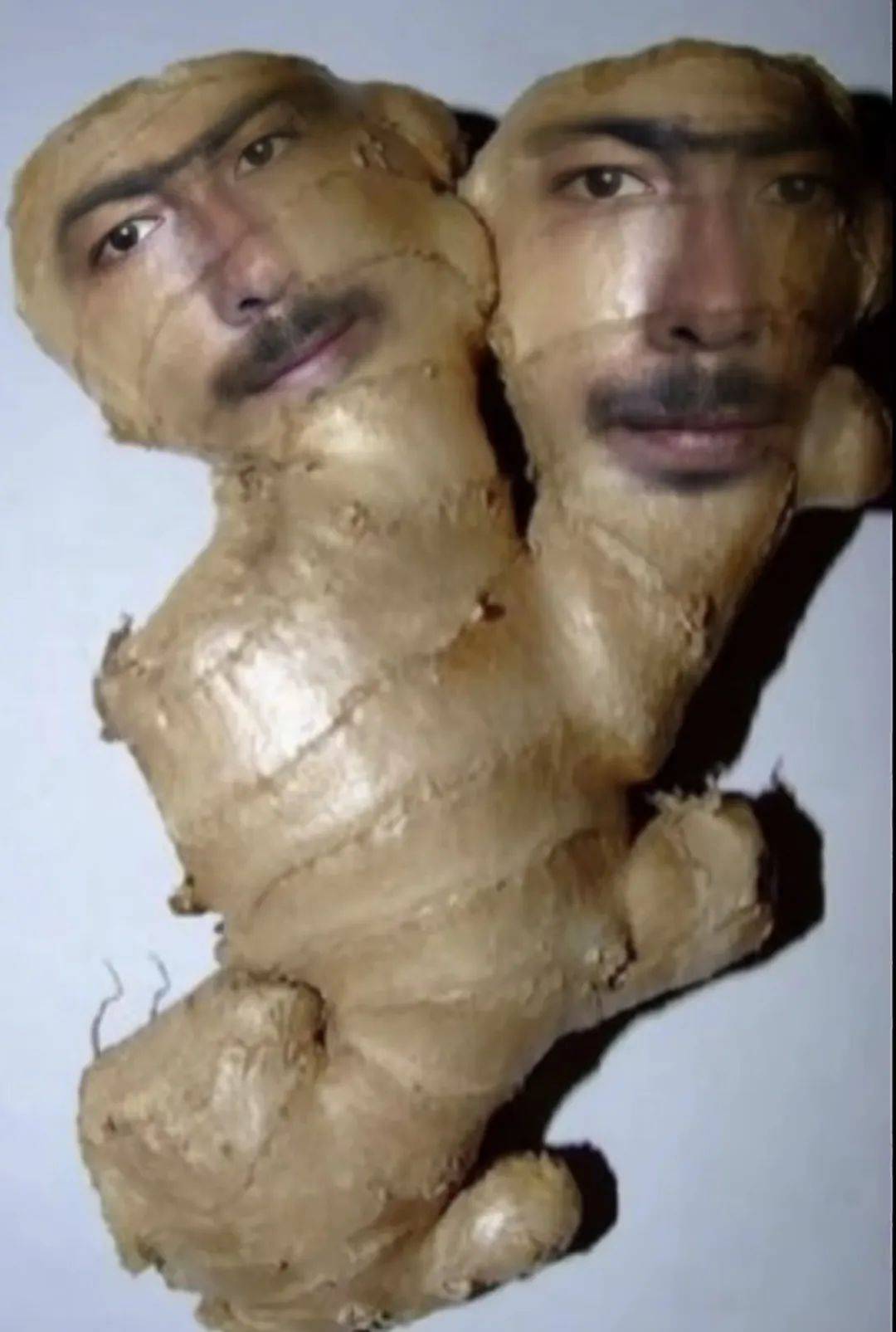 阿达西 你的后面我高铁一样的前进呢!生姜人表情包