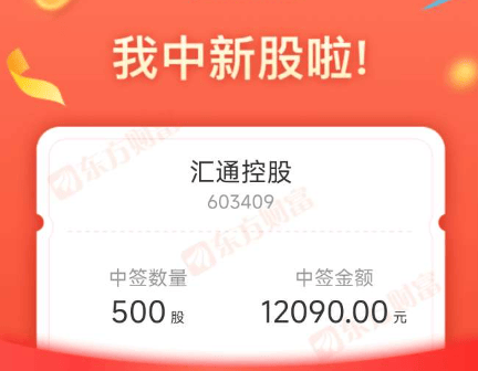 汇通控股中签结果公布，你是幸运儿吗？