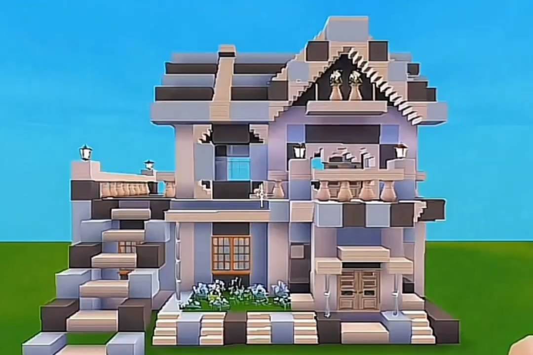 迷你世界速建帕恰狗小别墅,好漂亮的样子!