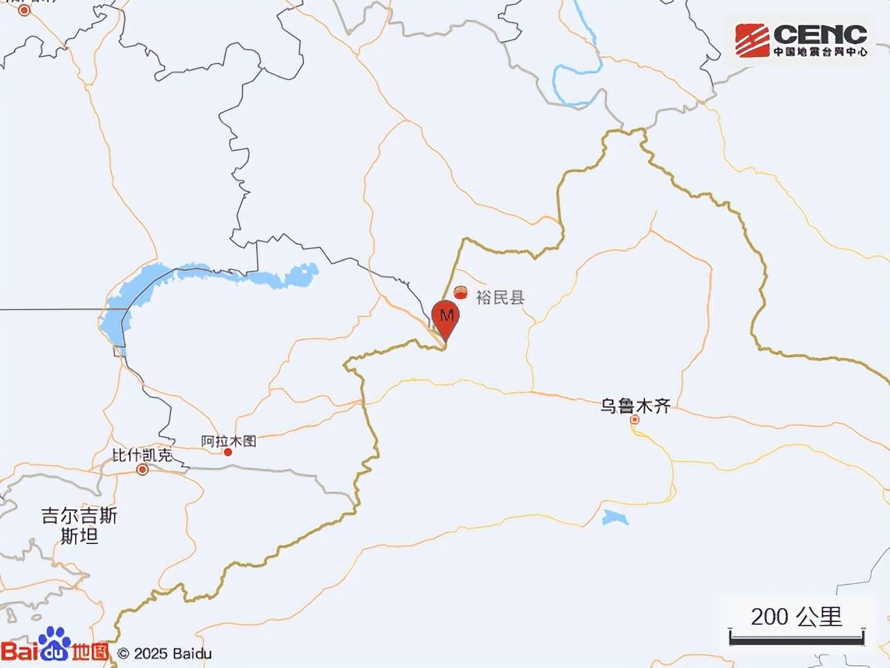 新疆塔城地区裕民县发生3.7级地震