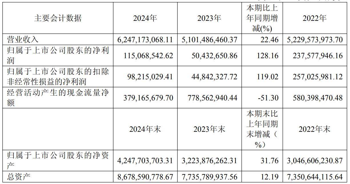 文灿股份2024年营收62.47亿元 净利润1.15亿元