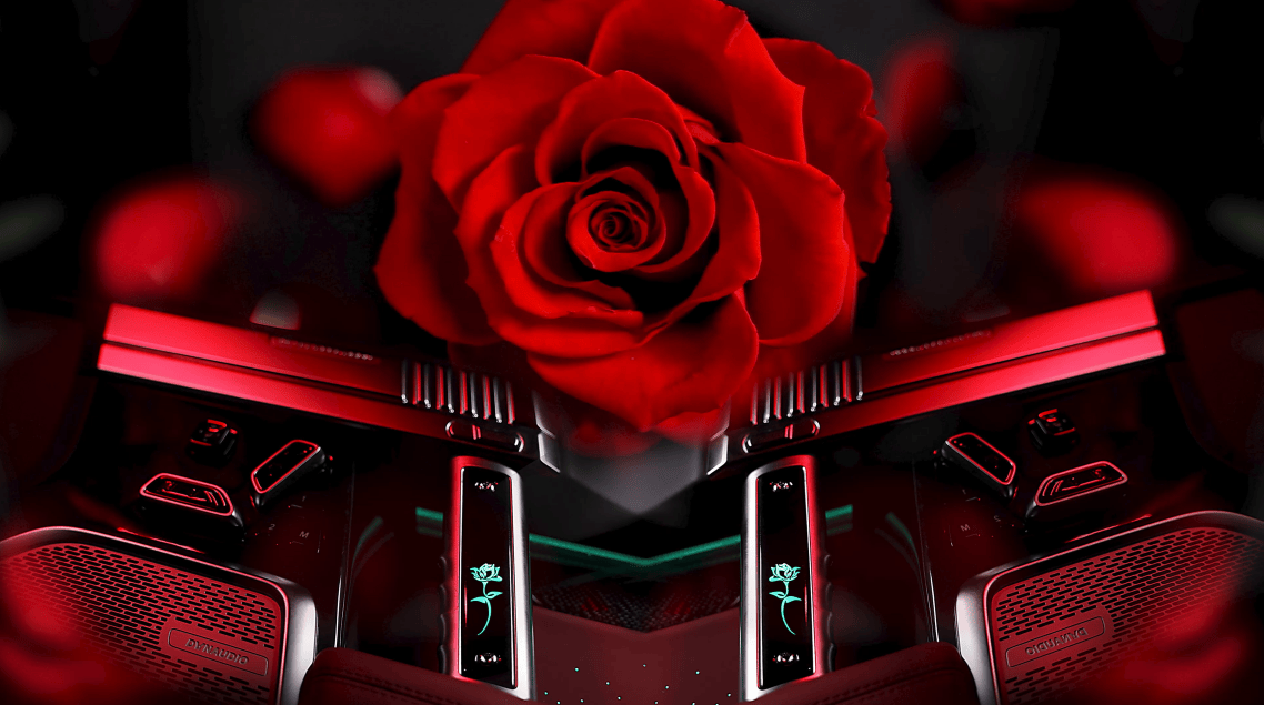 罗伦士m800枪与玫瑰