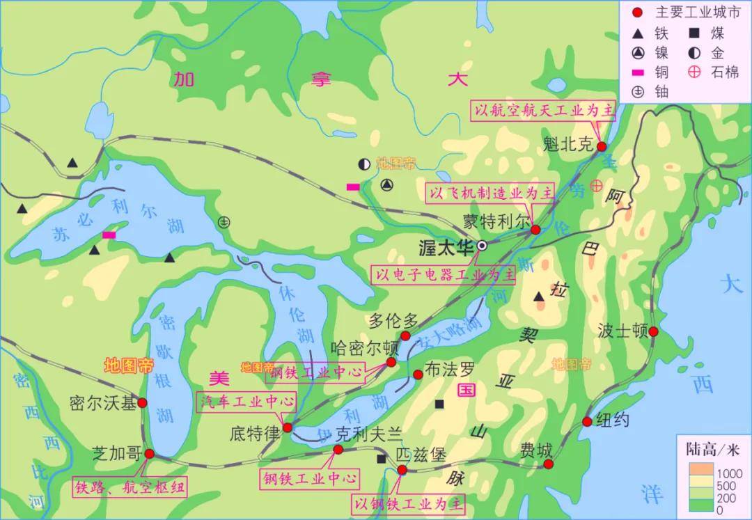 北美五大湖和渤海相比,哪个面积大?