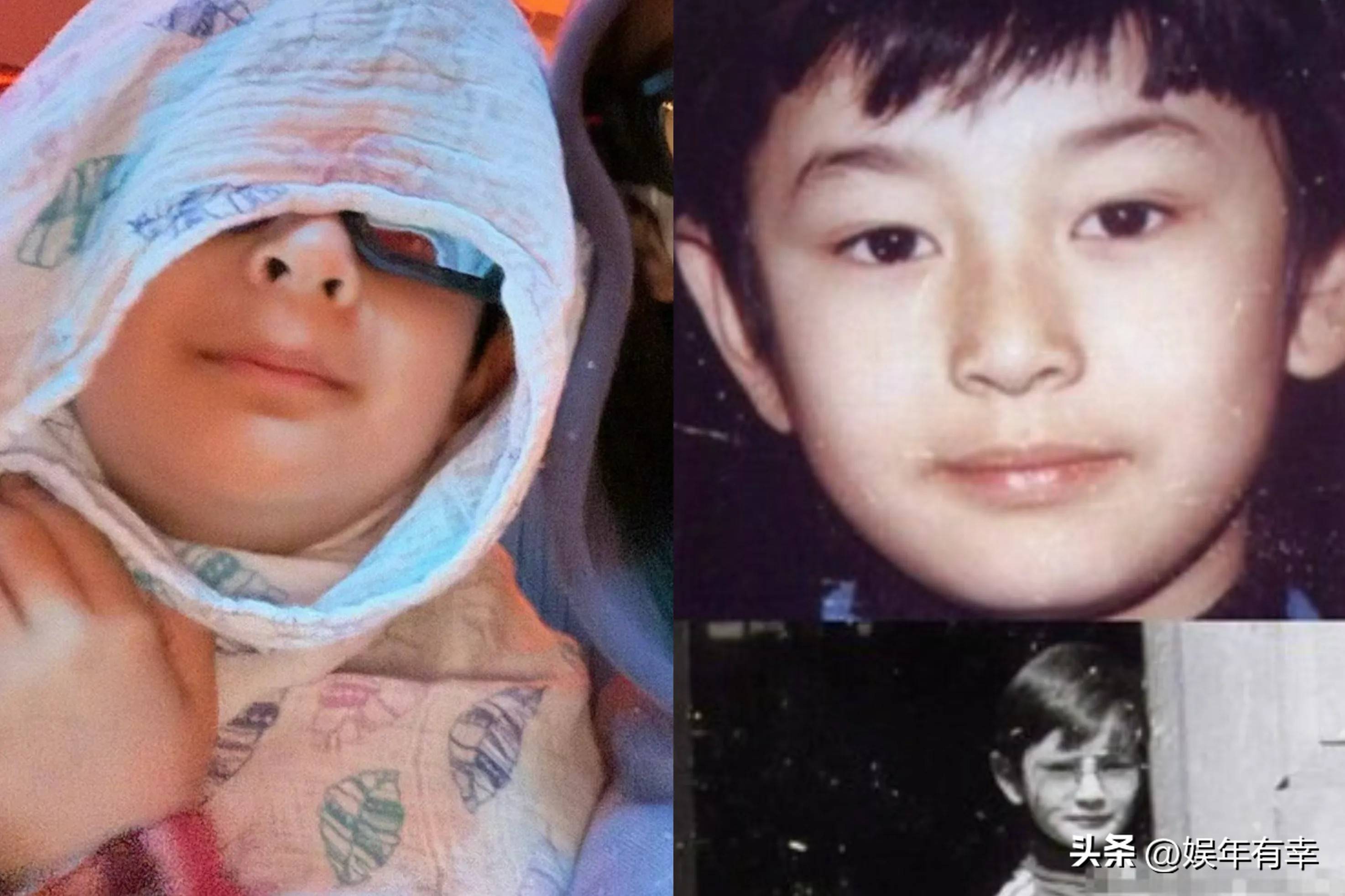 杨颖分享与儿子合影,小海绵正面照曝光,竟和黄晓明小时候如出一辙!
