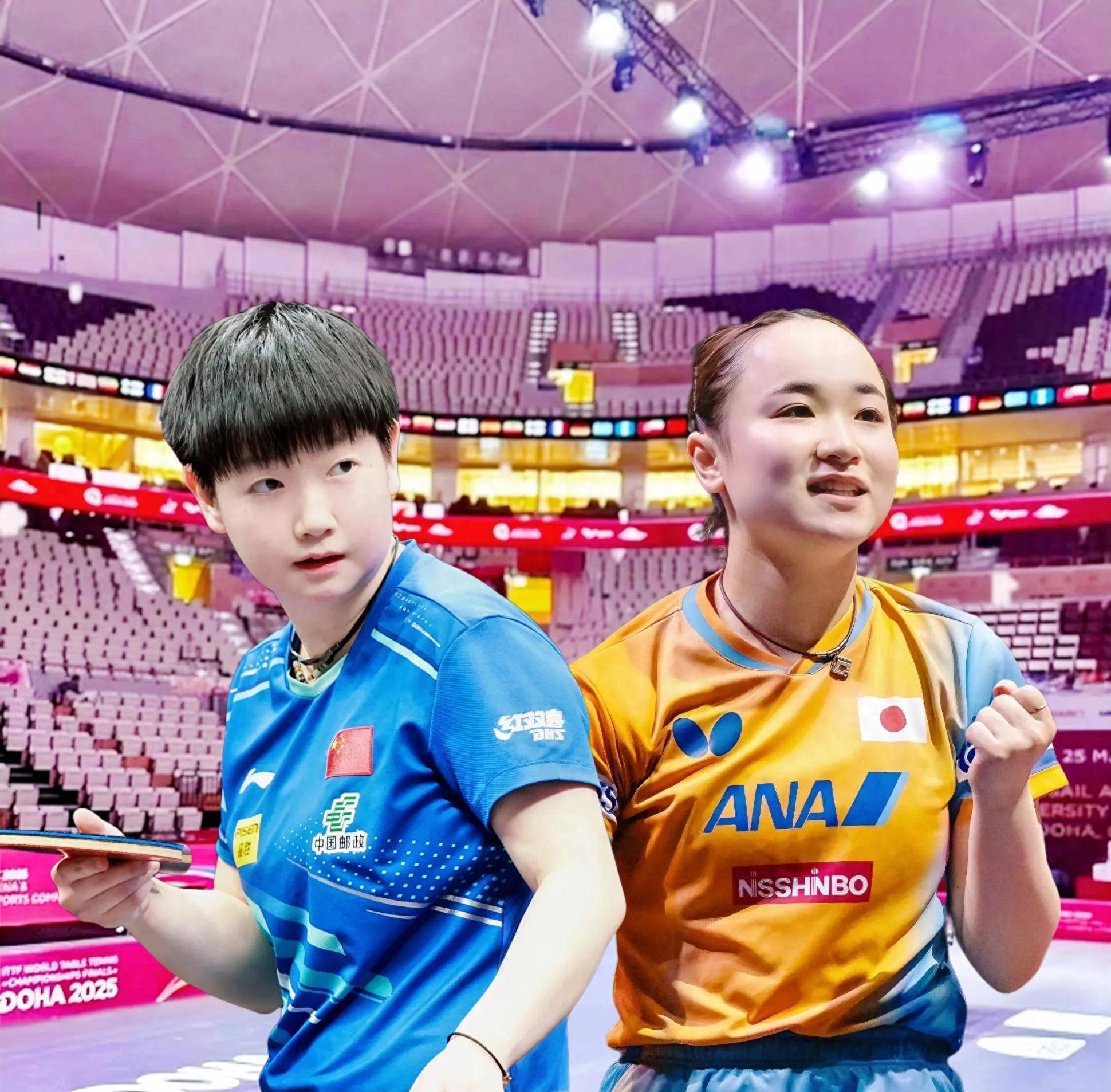 伊藤美诚 孙颖莎世 界杯相遇相关图片1