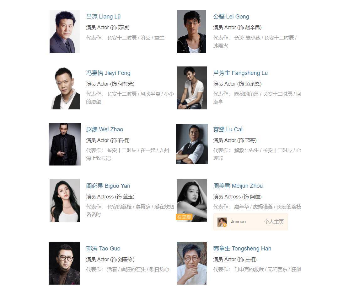 而关于这部剧,演员都是大家的老熟人,我这里不再介绍,重点推介一下