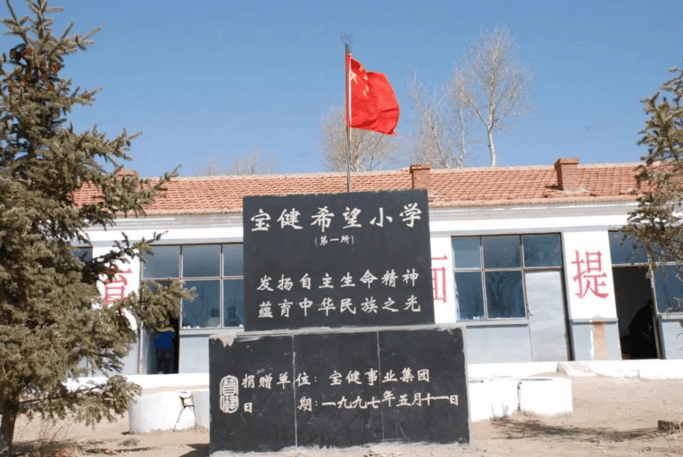公益项目,并捐建了第一所宝健希望小学