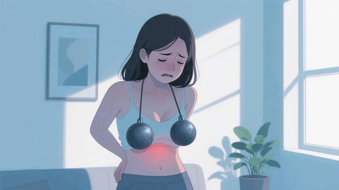 经期乳房刺痛像针扎一样怎么回事？是乳腺癌的警示信号！