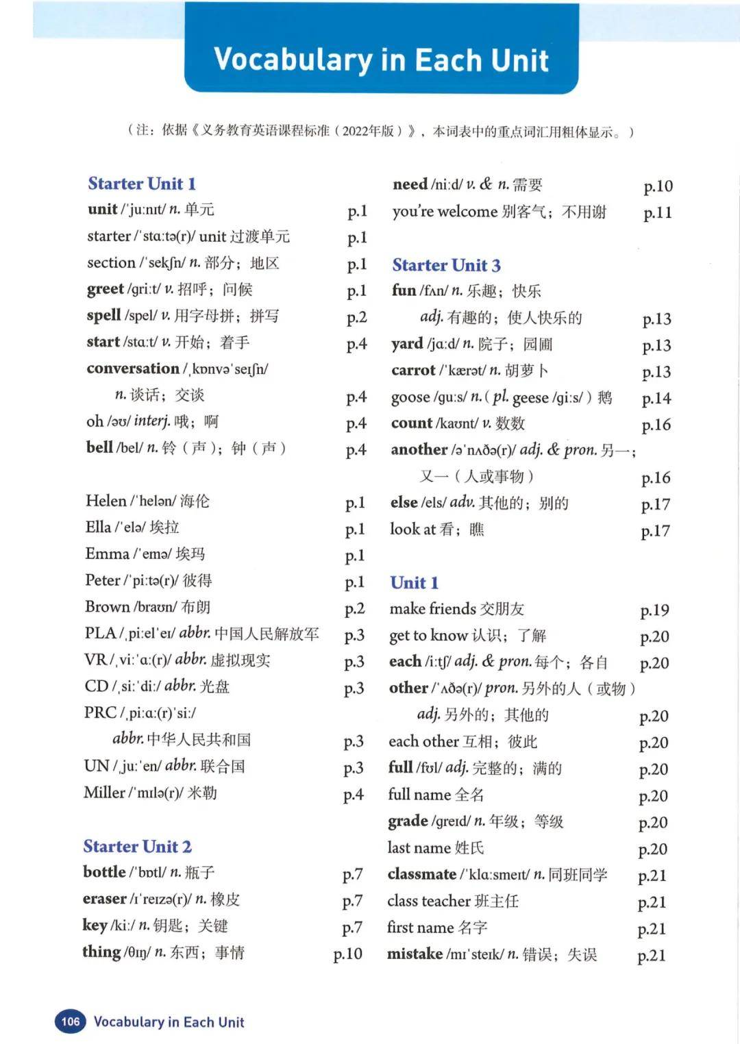 ,人教版初中英语七年级上册电子教材