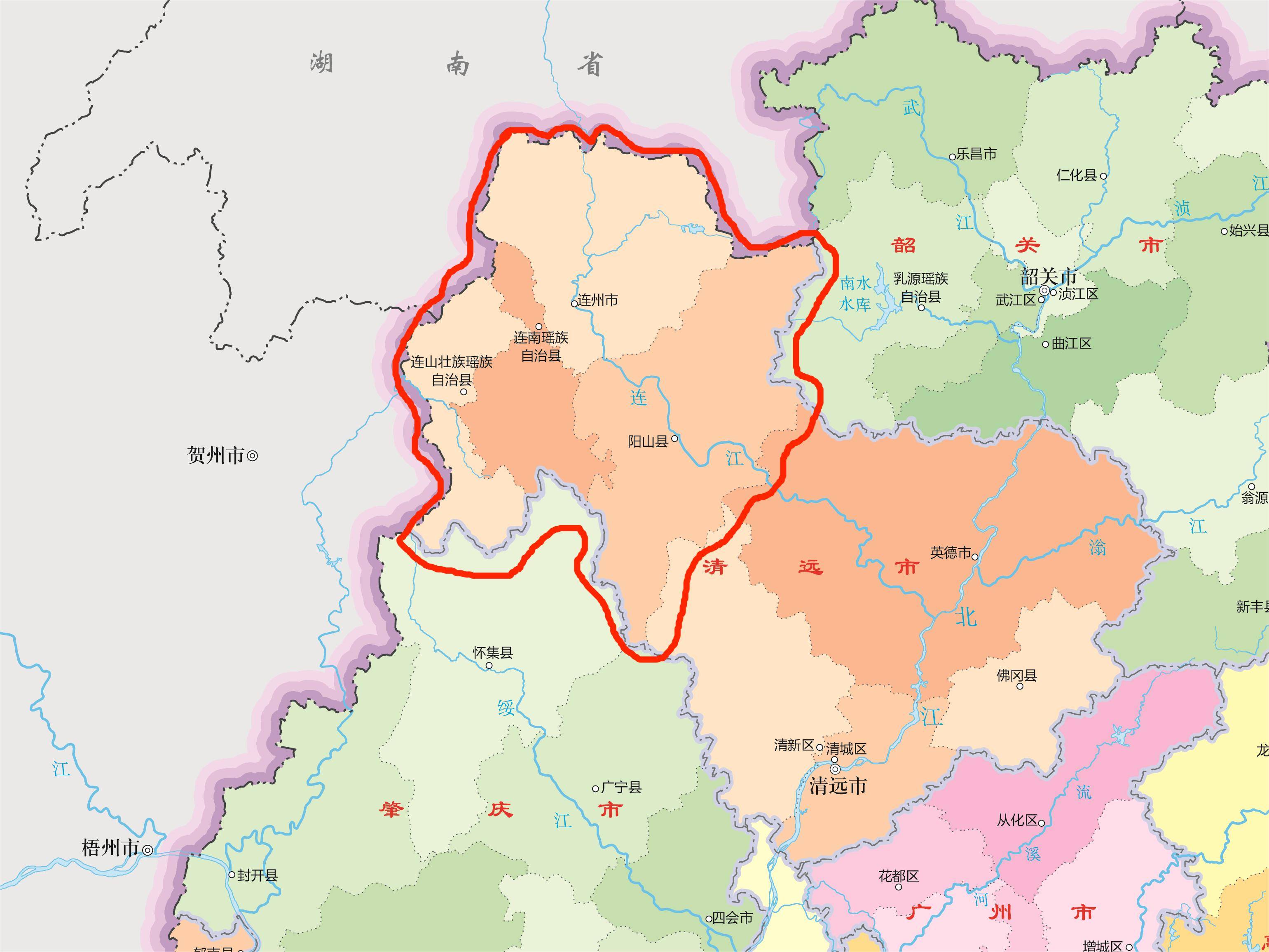 连州,连南,连山,阳山极具民族风情,条件相似,若合并会怎样?