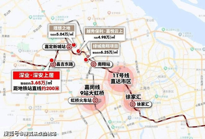 深安上居 200米真地铁·280万起｜11号线昌吉东路站上盖，17站徐家汇执掌城芯脉动