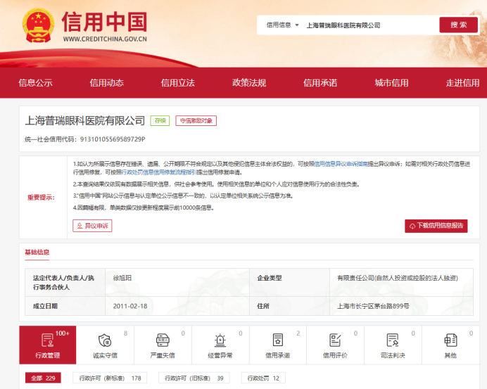 普瑞眼科医保违规、无证行医、违规义诊:多子公司密集被罚(图2)