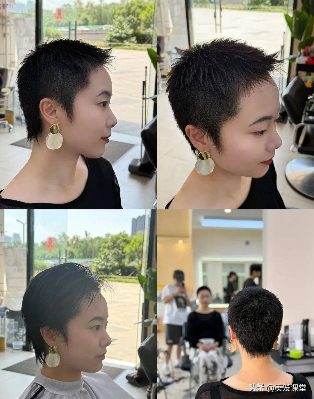 太炸裂了剪寸头的女生帅气秒杀男生