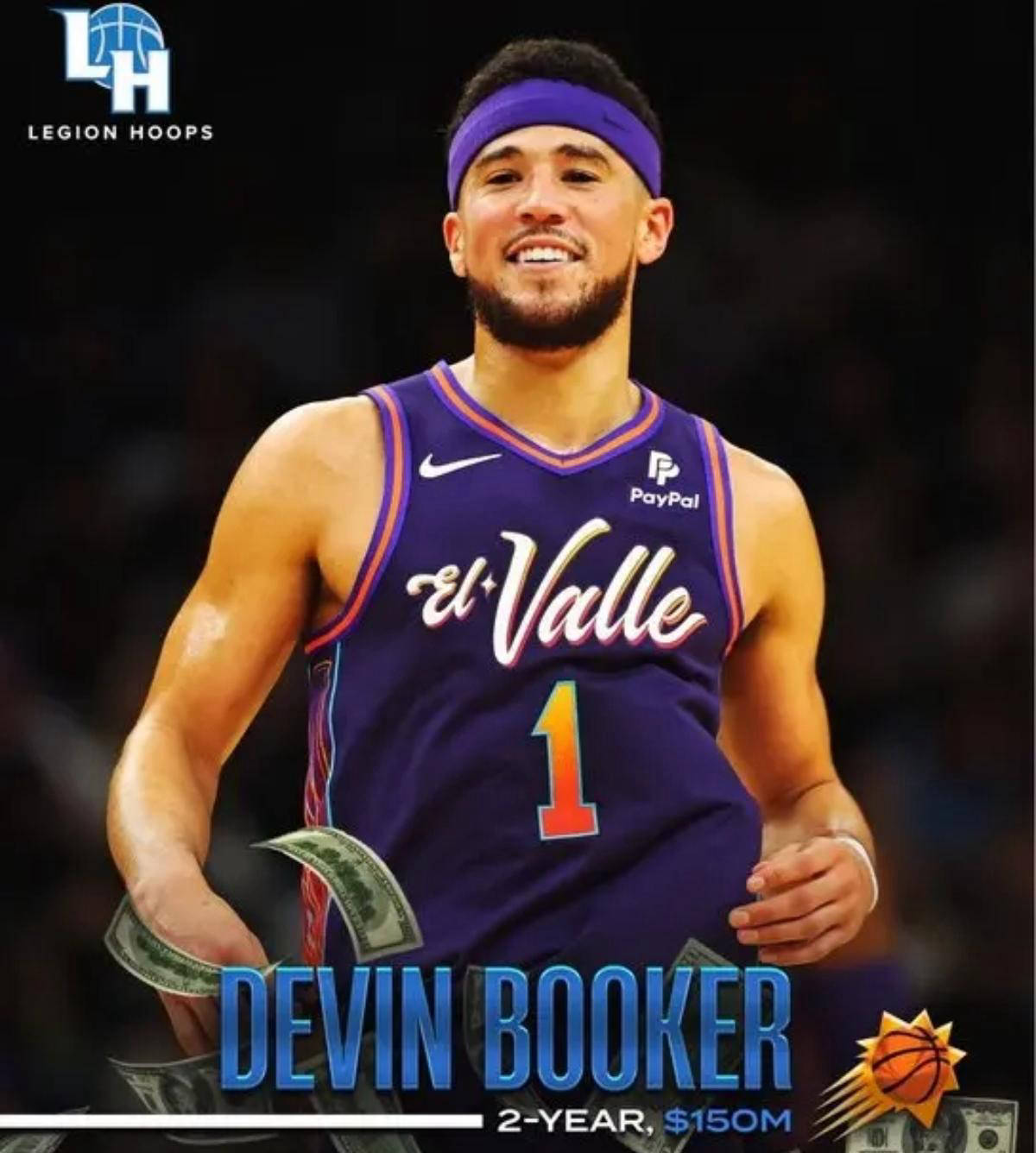 德文布克刷新NBA历史均薪纪录，顶薪提前续约太阳145亿美元