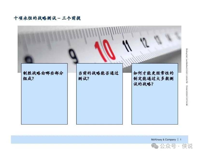 麦肯锡十项永恒战略测试：企业成功的关键评估框架