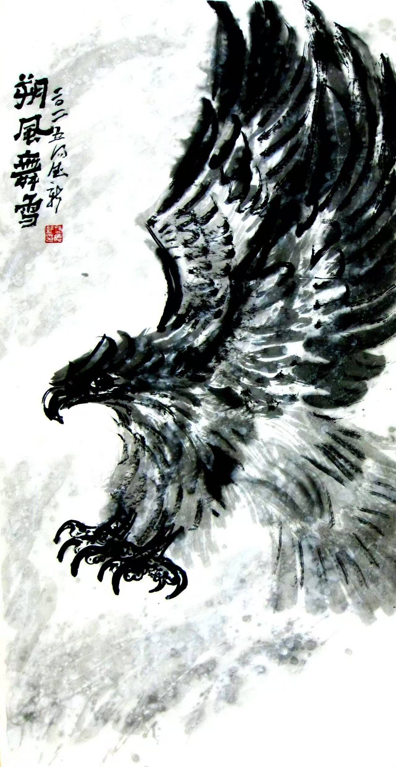 笔墨铸魂鹰啸长空记当代国画大家汤德新的艺术之路