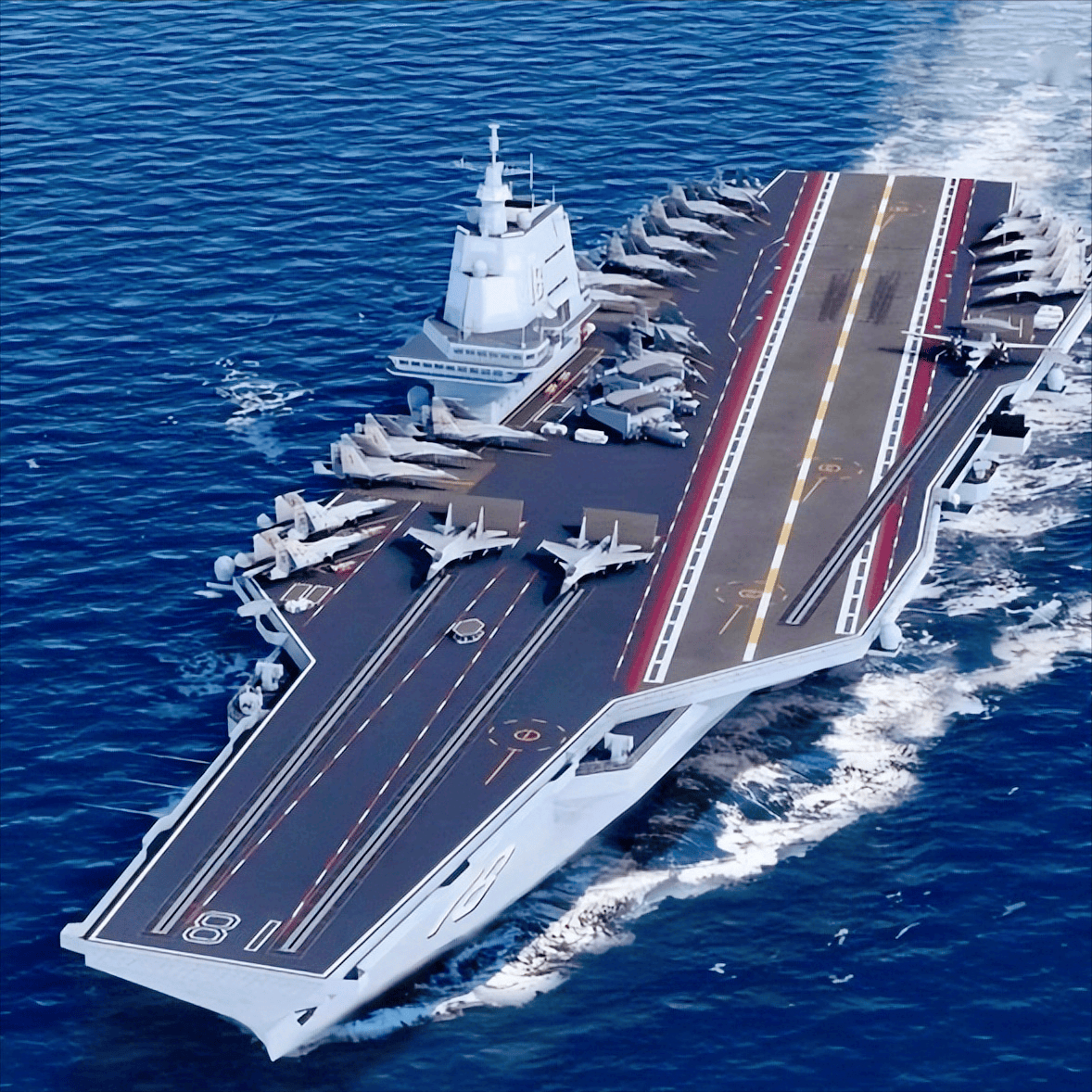 福建舰电弹首秀,允许起飞令响,战机冲霄硬实力展